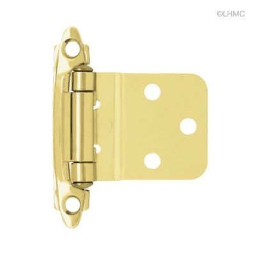Pair 3/8" Inset/Offset Self Closing Brass Plated