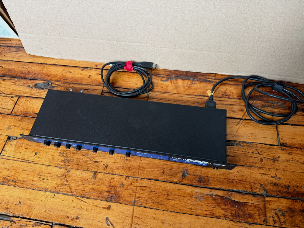 MOTU 828 MK1 Firewire Audio Interface Rack Mount with Cables Tested Working