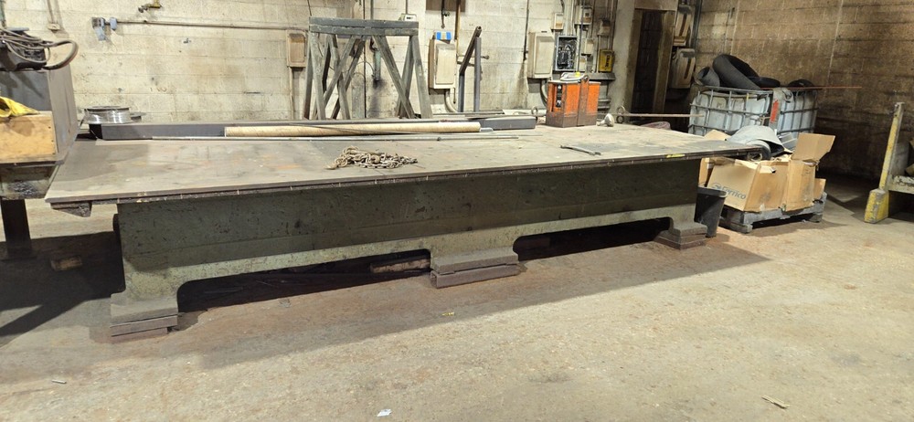 WELDING TABLE, LAYOUT TABLE, 181" X 101" X 33" TALL, GOOD