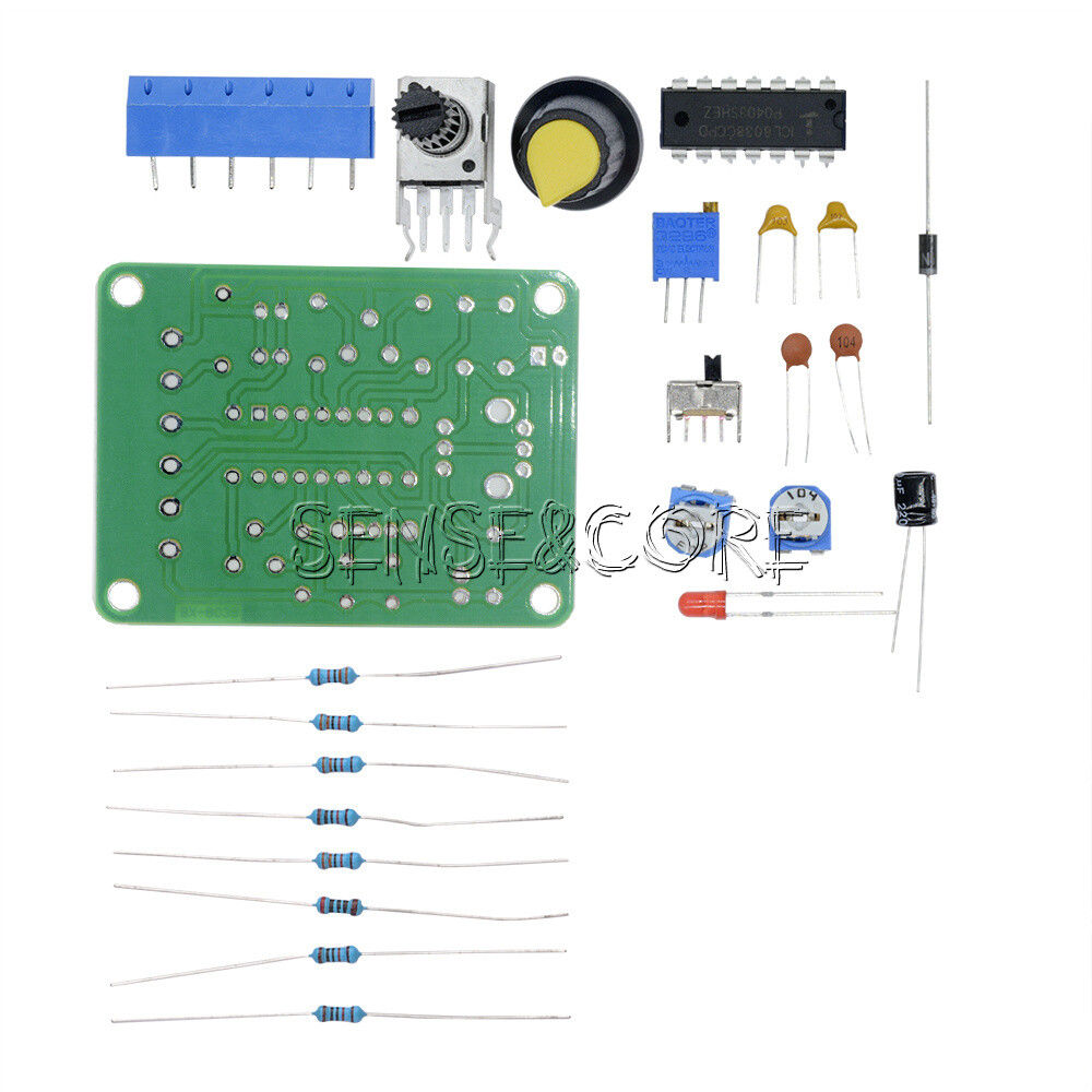 ICL8038 Function Signal Generator Modules Sine Square Triangle Wave Output KITS-
