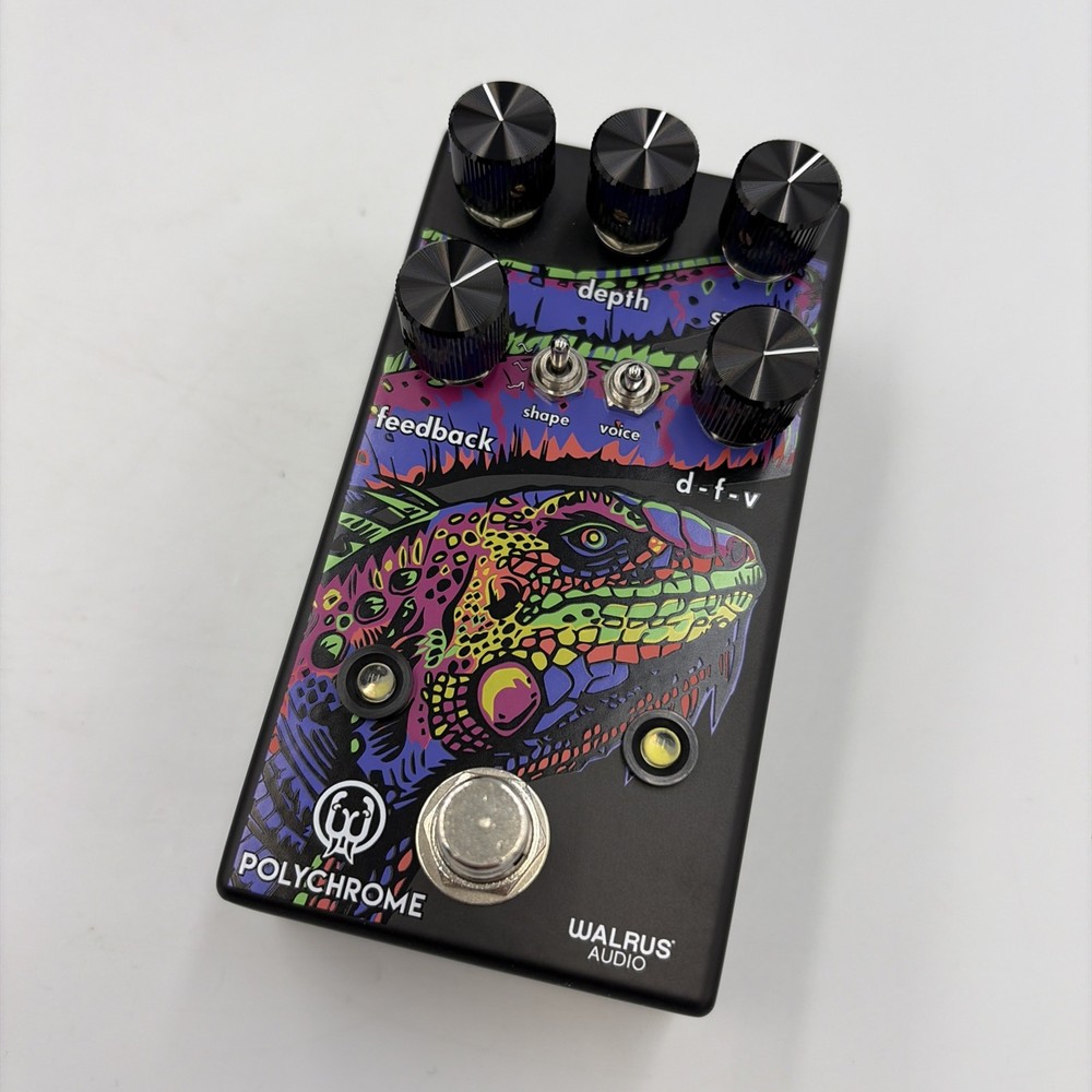Walrus Audio Polychrome Flanger Pedal Open Box w/ Box Guitar Effects