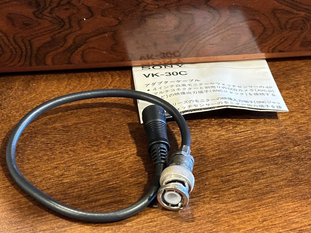 Sony VK-30C Camera Adapter Cable ~ NOS ~ 12” Length