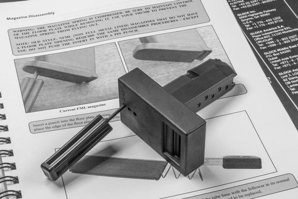 LONE WOLF POLYMER MAGAZINE DISASSEMBLY TOOL WITH TOOL SET GLOCK