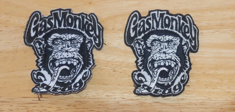 Gas Monkey Garage Head Monkey Head Patch Patch 9x7.5cm America Dallas USA.