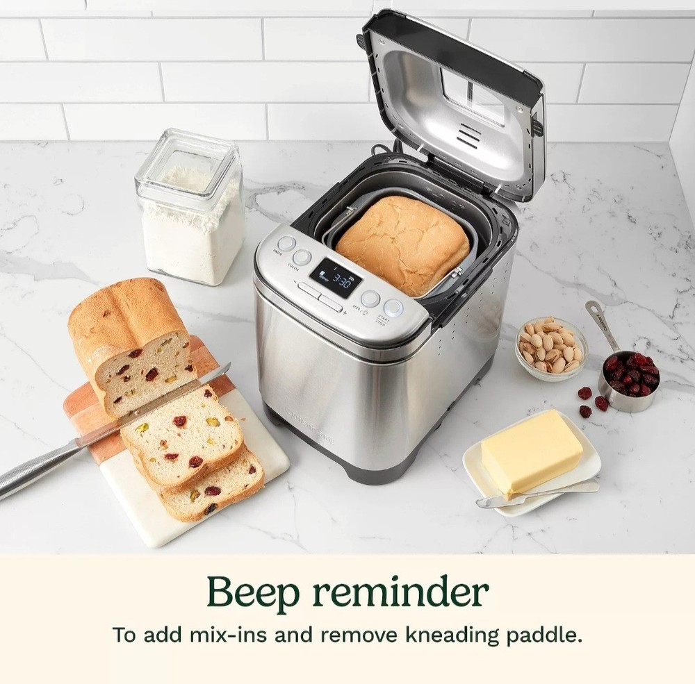 Cuisinart Compact Automatic 2lb Bread Maker CBK-110P1 - Bread Dough Cake Jam