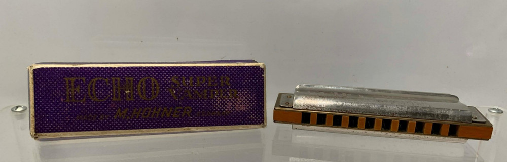 Vintage Echo Super Vamper Harmonica M. Hohner Made In Germany Harmonica. (A6)