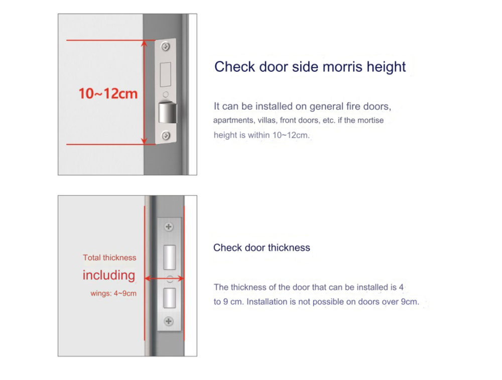 Gateman Digital Door Lock Dandy+ Push-Pull With Handle Key Tag 4 Key Cards