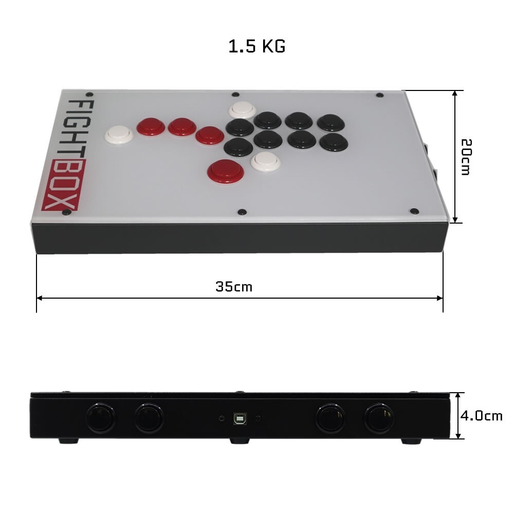 FightBox F10 All Button Leverless Arcade Game Controller for PC Switch
