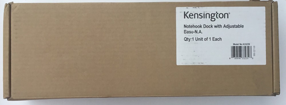 New Open Box Kensington Notebook Dock  Model # K33239