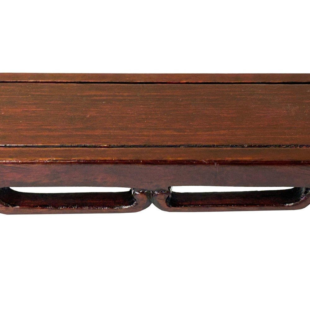 5.5" Reddish Brown Scroll Leg Rectangular Wood Display Stand Easel ws4235