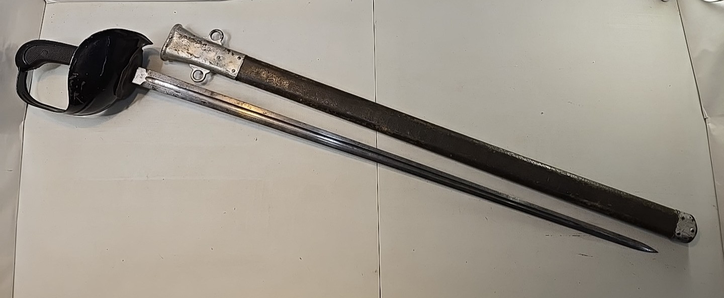 WWI Model 1913 Patton Cavalry Sword Saber w/Scabbard-Springfield Armory-SA 1914