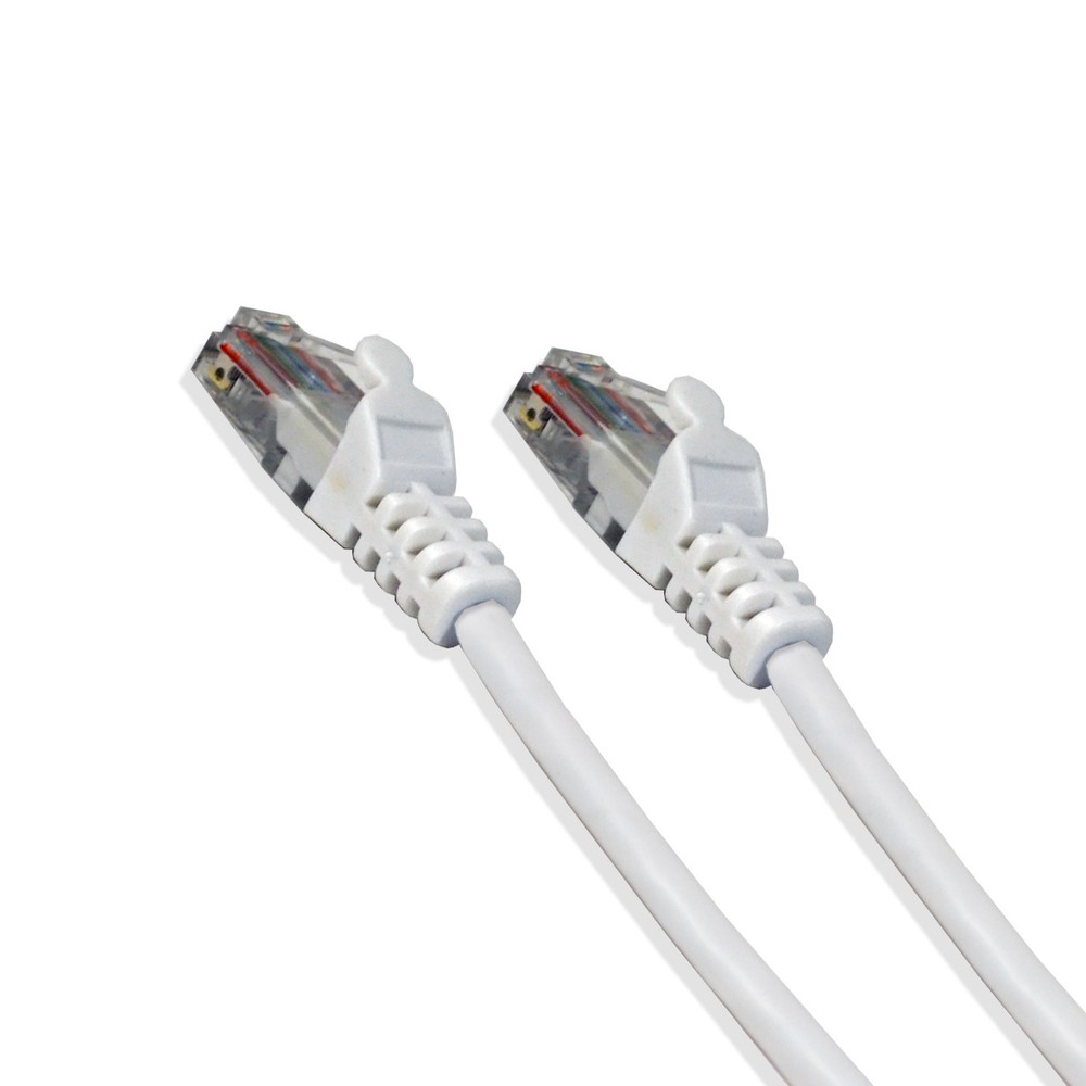1FT Cat5e UTP Ethernet Network Patch Cable RJ45 Lan Wire White (25 Pack)