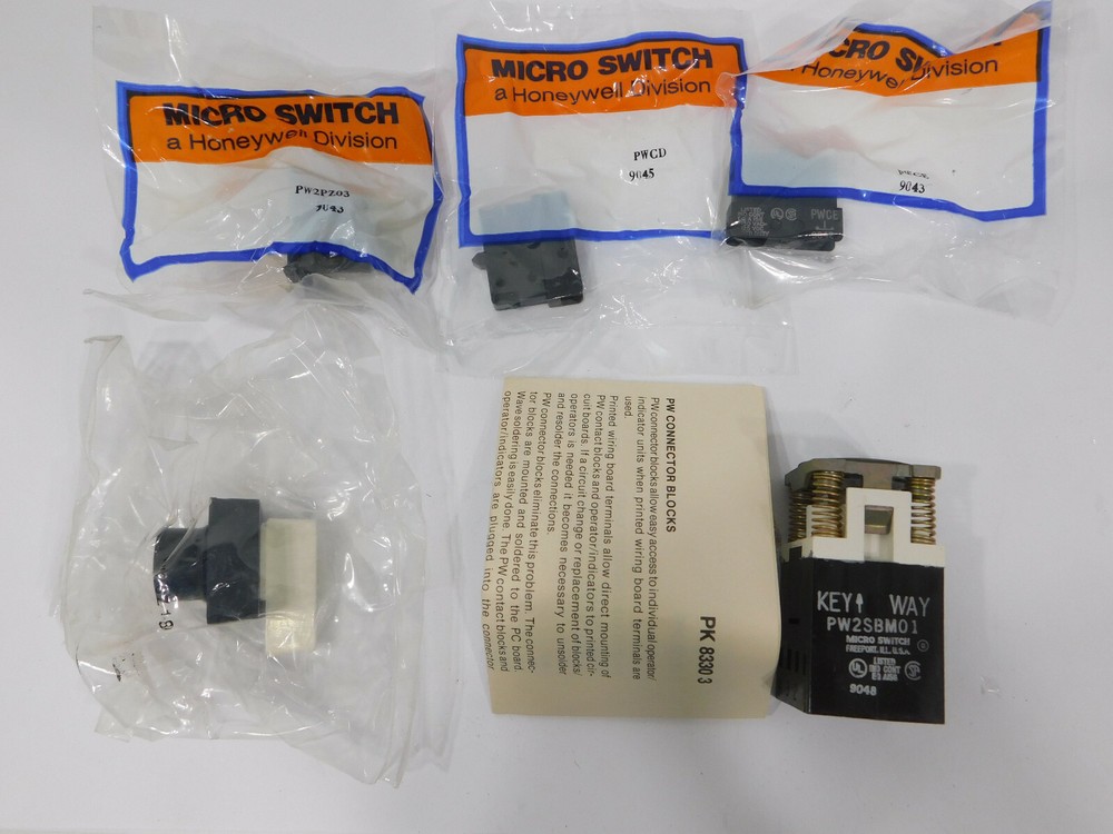 Honeywell Microswitch PW2SBM18EDAA Kit White Selector Switch PW2SBM01
