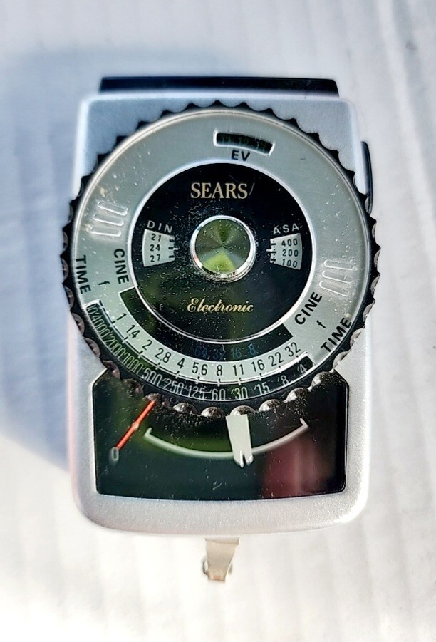 Vintage Sears Camera Photography Electronic Meter w/ Leather Case