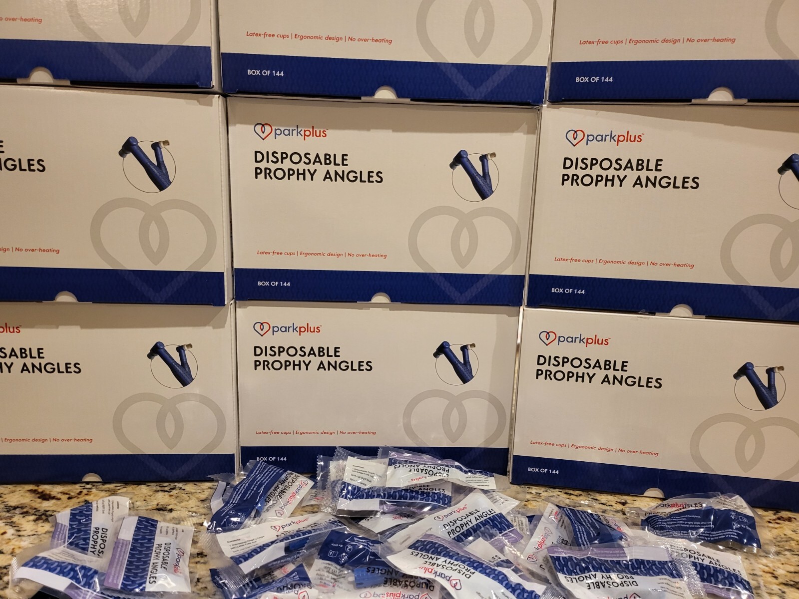 Dental Disposable Prophy Angles 144ct Soft or Firm Cup Latex-Free FREE SHIP!!