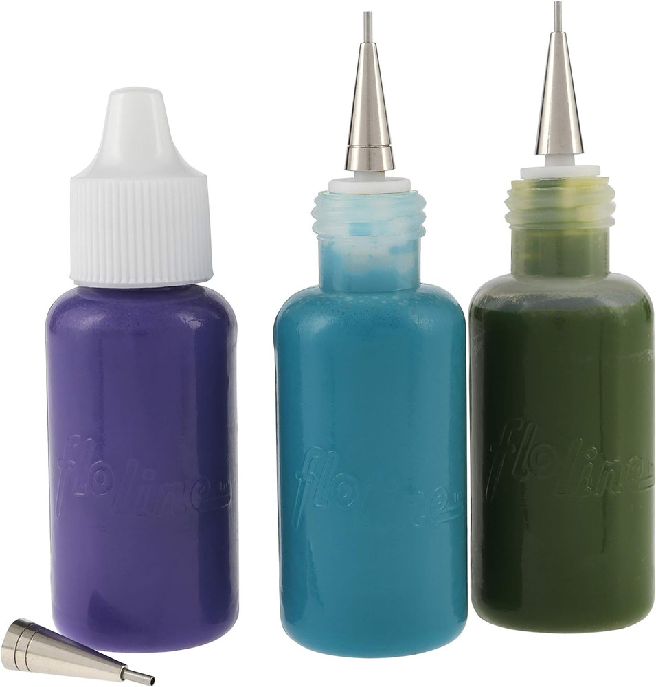 Creative Mark Precision Tip Applicator Bottle - Flo Line Squeeze Bottle with Sta