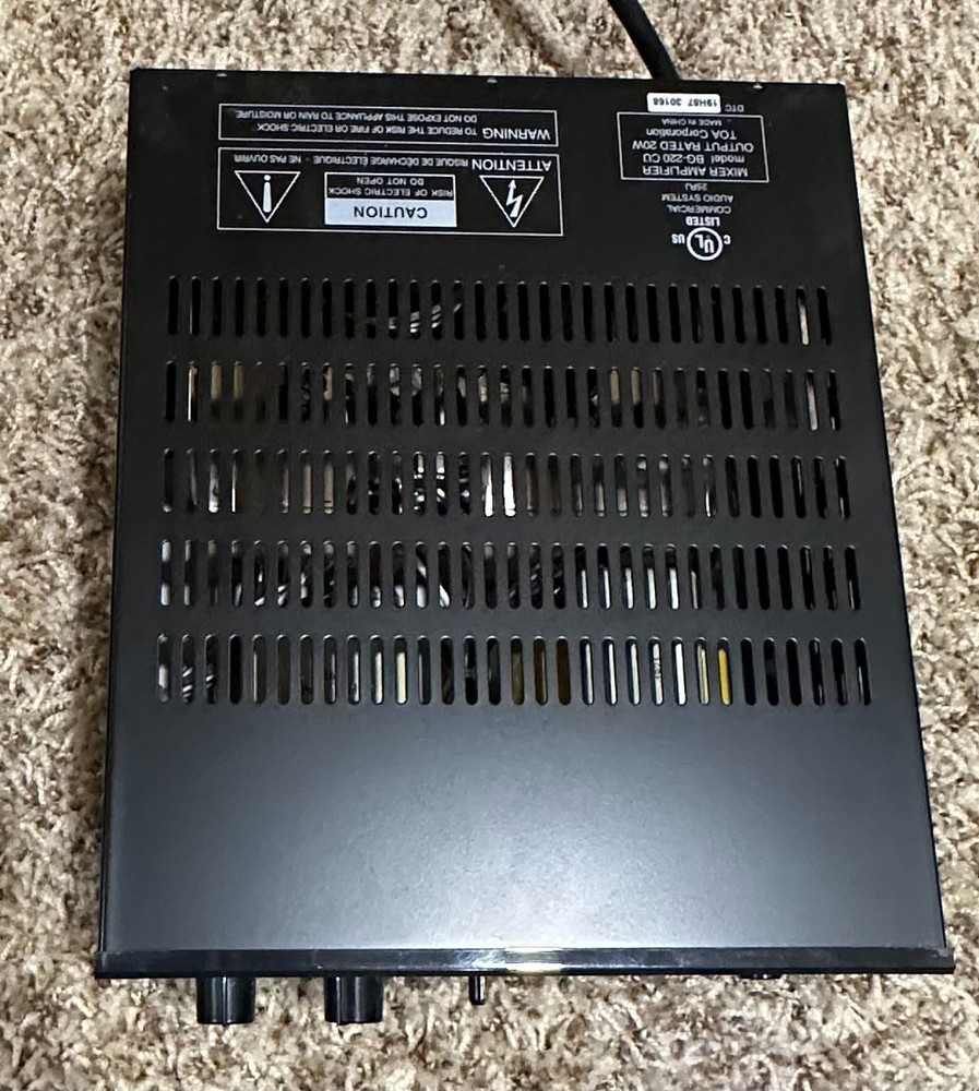 TOA BG-220 Mixer Amplifier