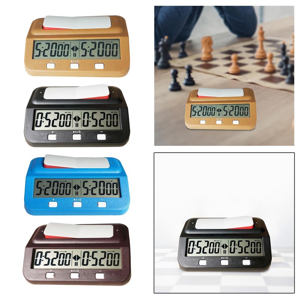Chess Clock Add Seconds Function Professional Digital Timer for Board Game