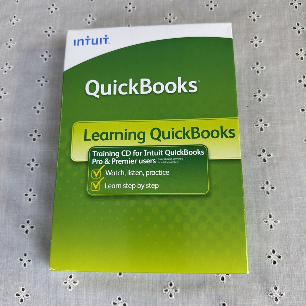 New Sealed Intuit Learning QuickBooks Training CD 2008