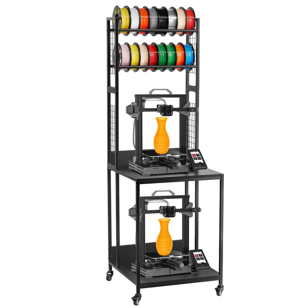 3D Printer Filament Storage Rack 4-Tier 3D Printer Stand with Storage