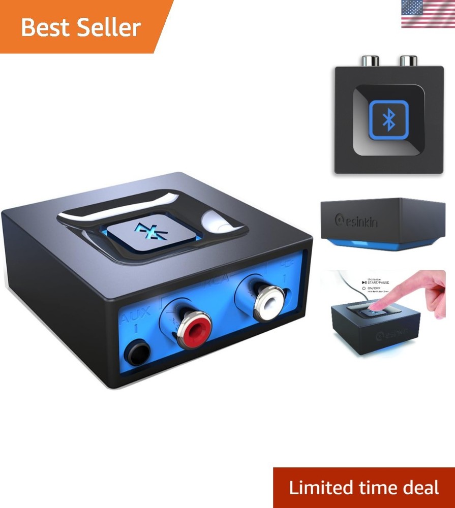 Wireless Bluetooth Receiver for Smartphones & Tablets - Easy Music Streaming