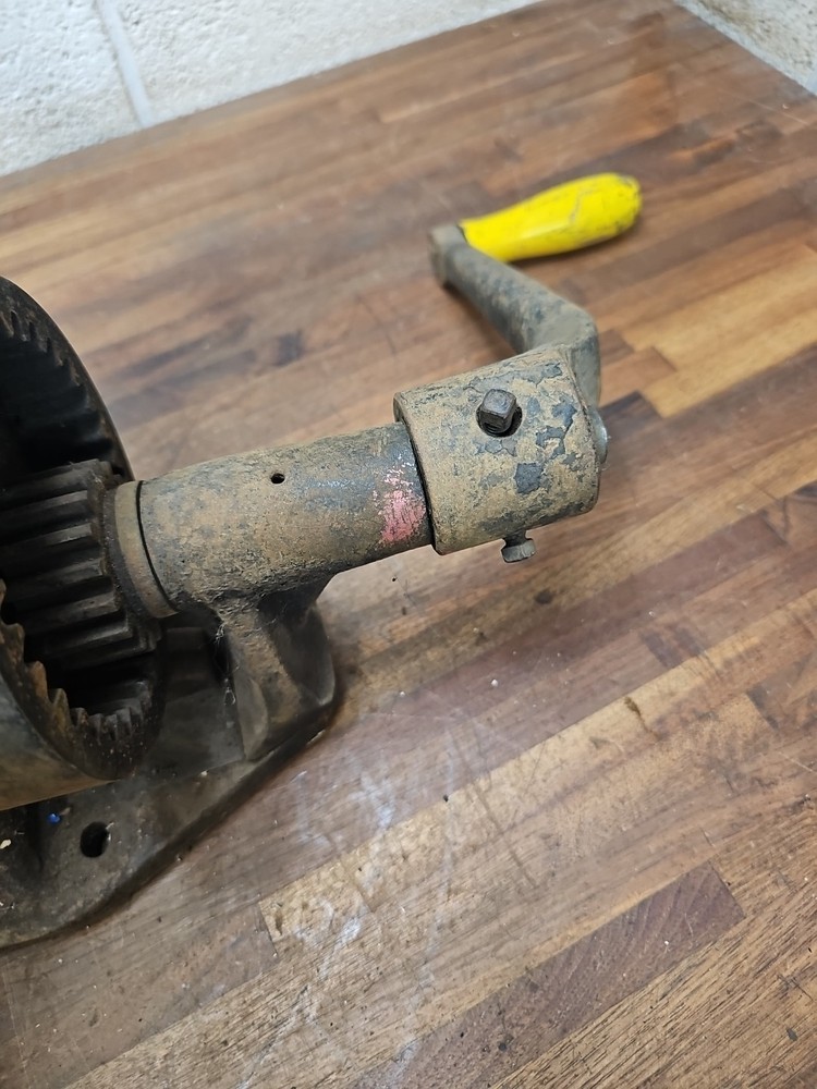 C6- Large antique Saw Setting Machine? Hand Crank