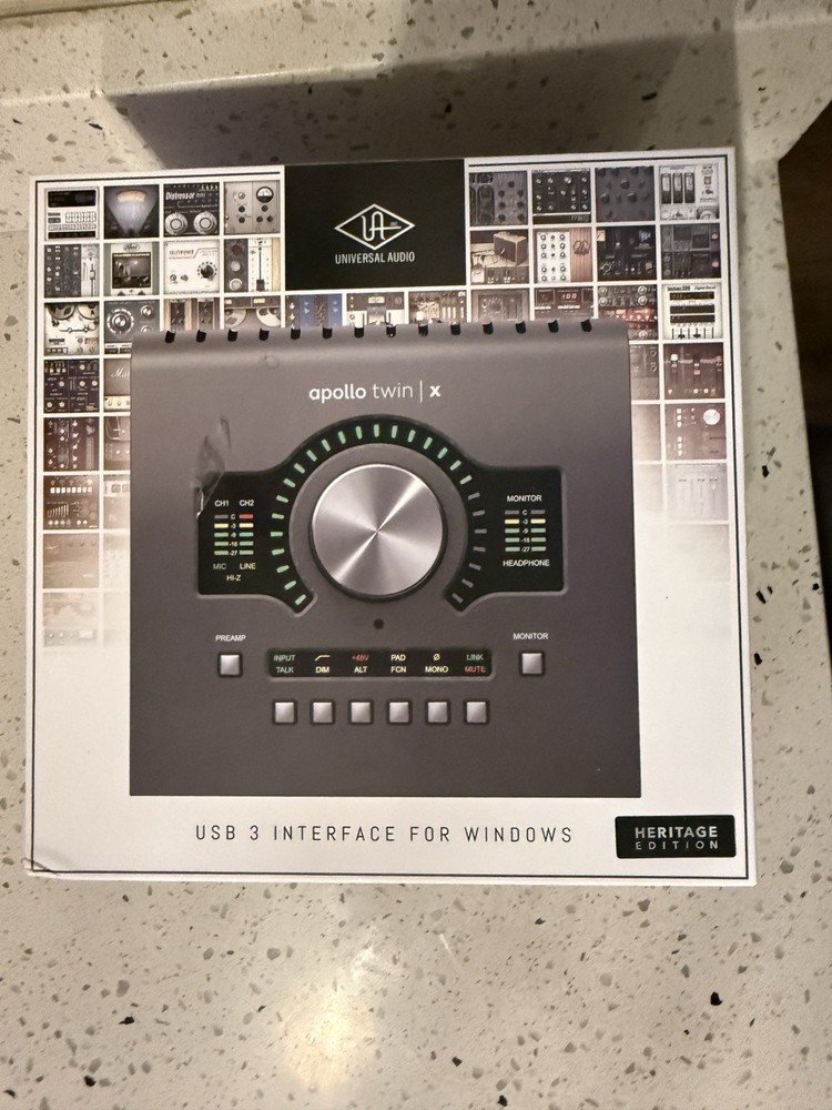 Universal Audio Apollo Twin X USB 3 Desktop Audio Interface, 2 Mic, Talkback