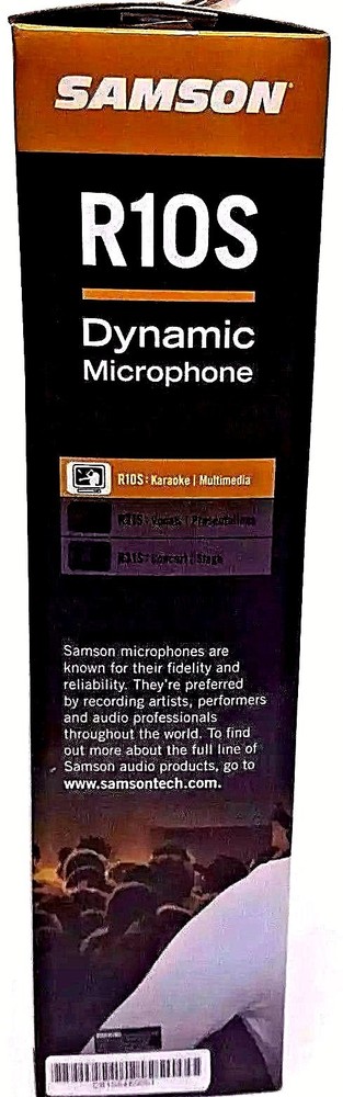 Karaoke Multimedia Microphone Samson Versatility R10S Dynamic Microphone - NEW!