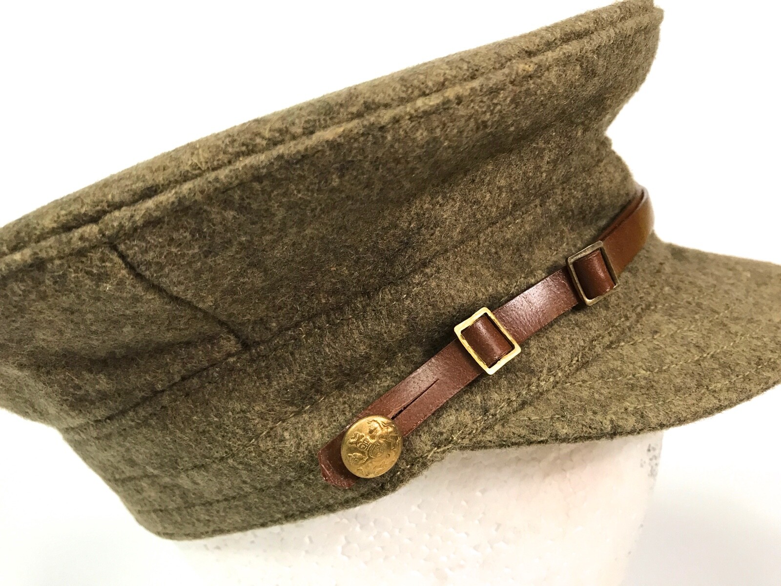 WWI BRITISH M1915 WOOL TRENCH CAP- LARGE