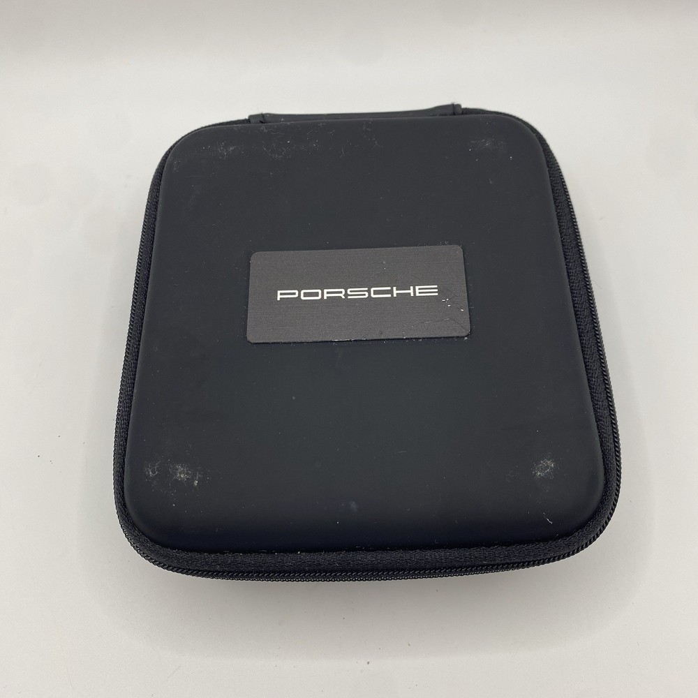 Porsche Branded Presentation Case With Foam Insert Black Zip Storage Box