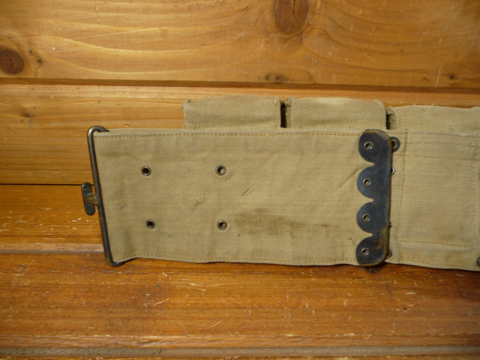 Vintage WWI US M1910 MEDICAL BELT, 10 POCKET, MILLS 1917 PATENT