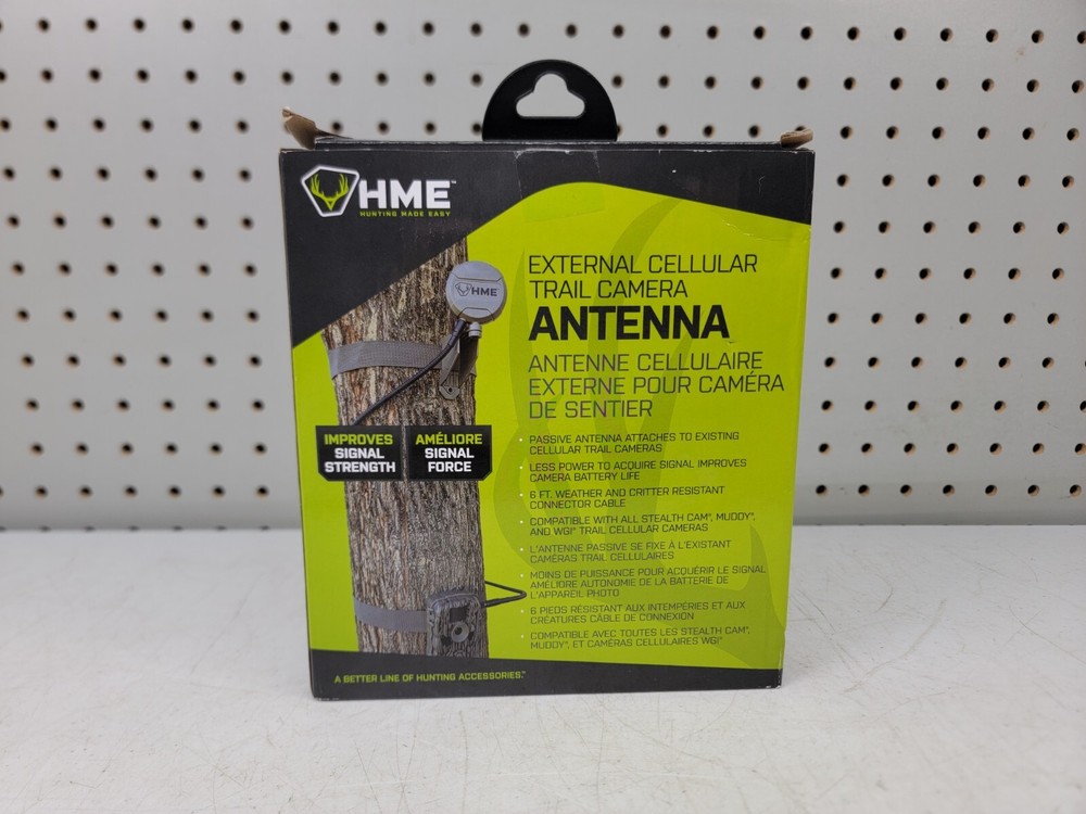 HME External Cellular Trail Camera Antenna Hunting Accessory 6 ft Cable