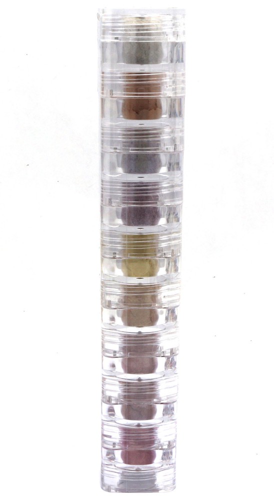 Bella Pierre 9-Stack Shimmer Powder Set, 9-Count Different Color