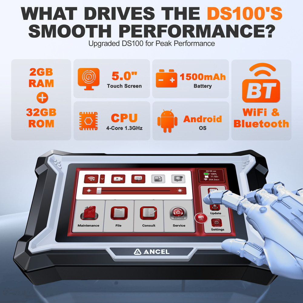 ANCEL DS100 Car Code Reader 4 System Scanner for Fusion Malibu Accord 2012-2018