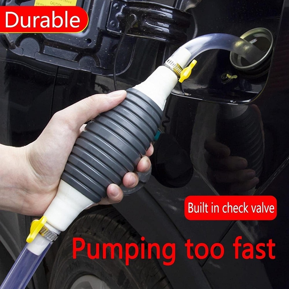 Multifunctional Handheld Siphon Pump with Easy Flow Control Valves