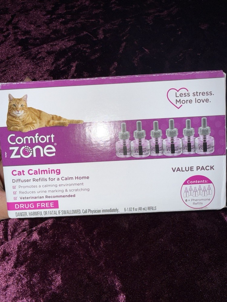 COMFORT ZONE 6 Pack MultiCat Diffuser Refills; Cat Calming Pheromones