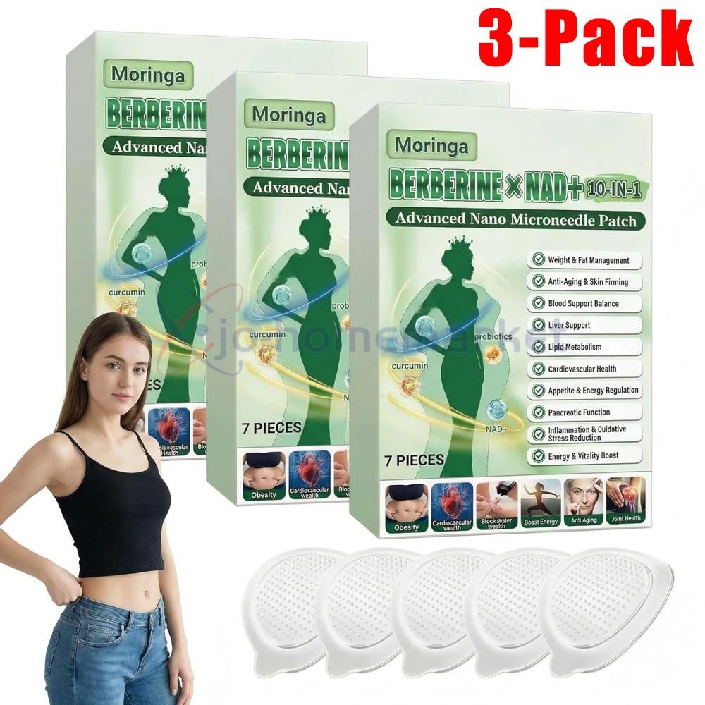3Box Moringa Berberine Advanced Nano Microneedle Patch (7pcs/box)