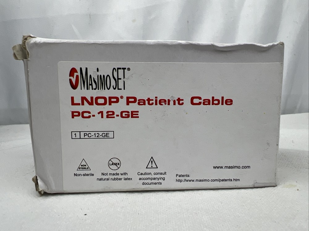 Masimo LNOP PC-12-GE Patient Cable REF #1890 NEW Real OEM