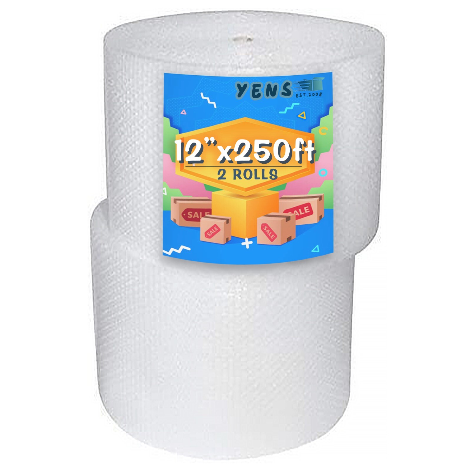 1/2"x 12"Large Bubble Packaging wrap 250ft Mailing/ Shipping/ Moving/ Protection