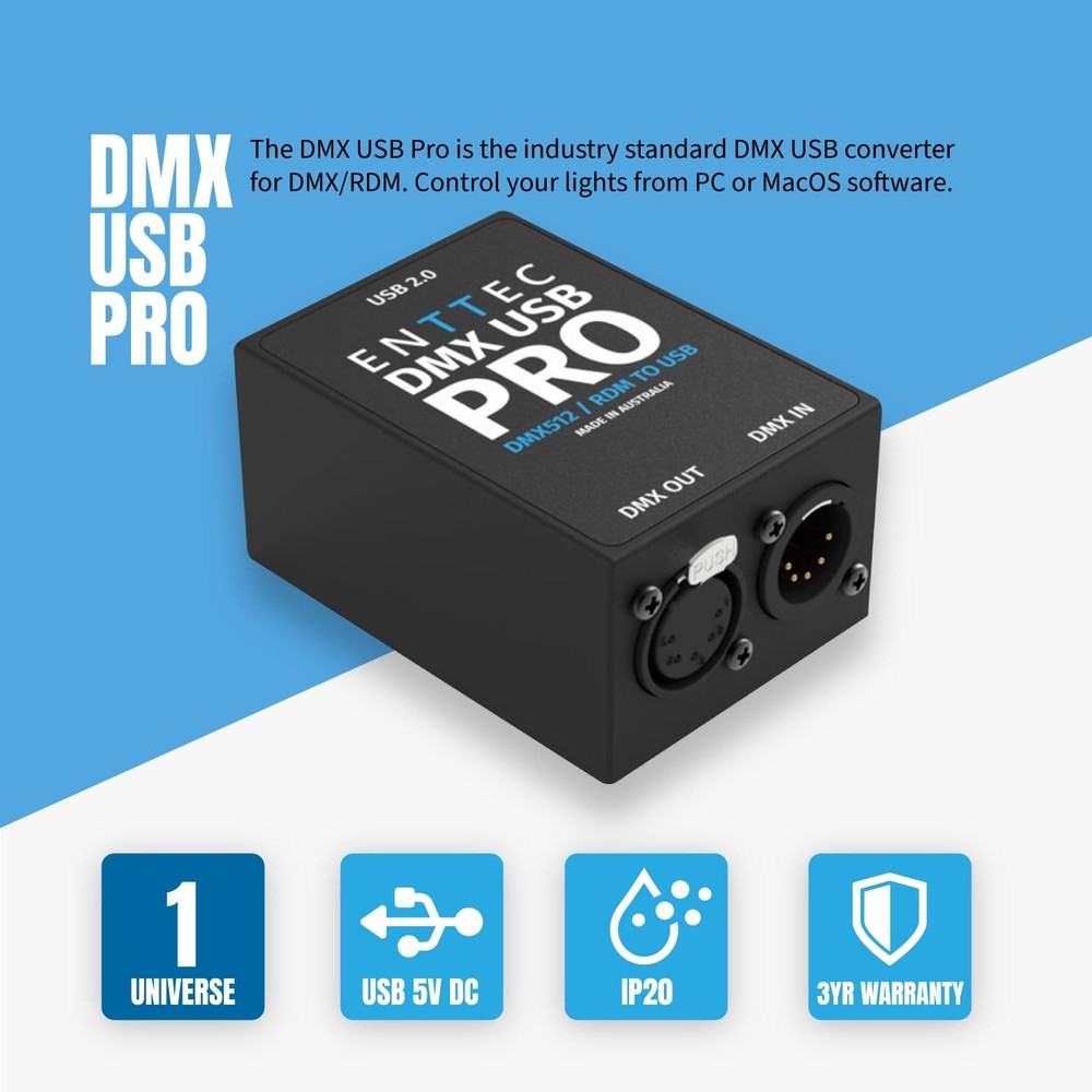 ENTTEC DMX USB Pro 512Ch USB DMX Interface