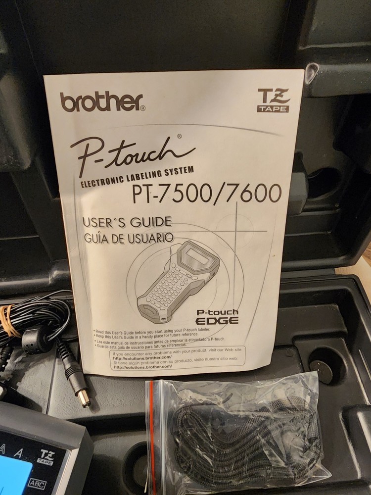 Brother P-touch EDGE Electronic Label Maker PT-7500 Tested Working
