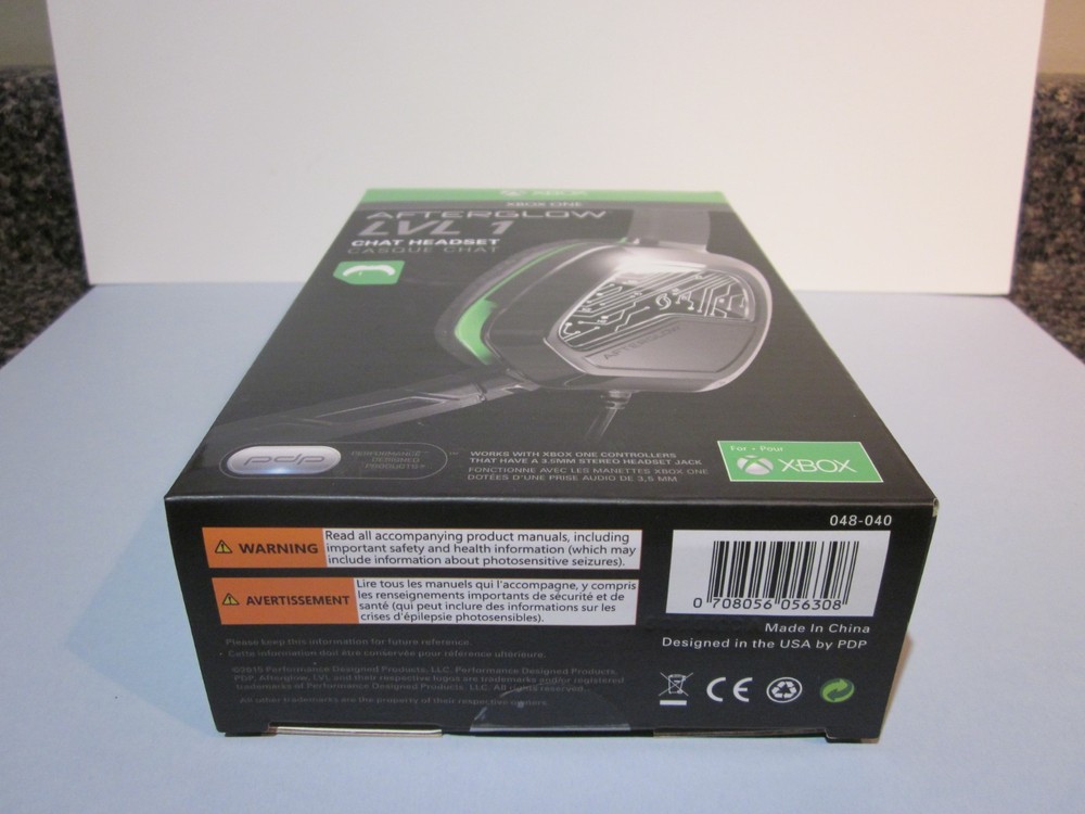 PDP Afterglow LVL 1 Chat Communicator Headset for Xbox One BOX ONLY!!