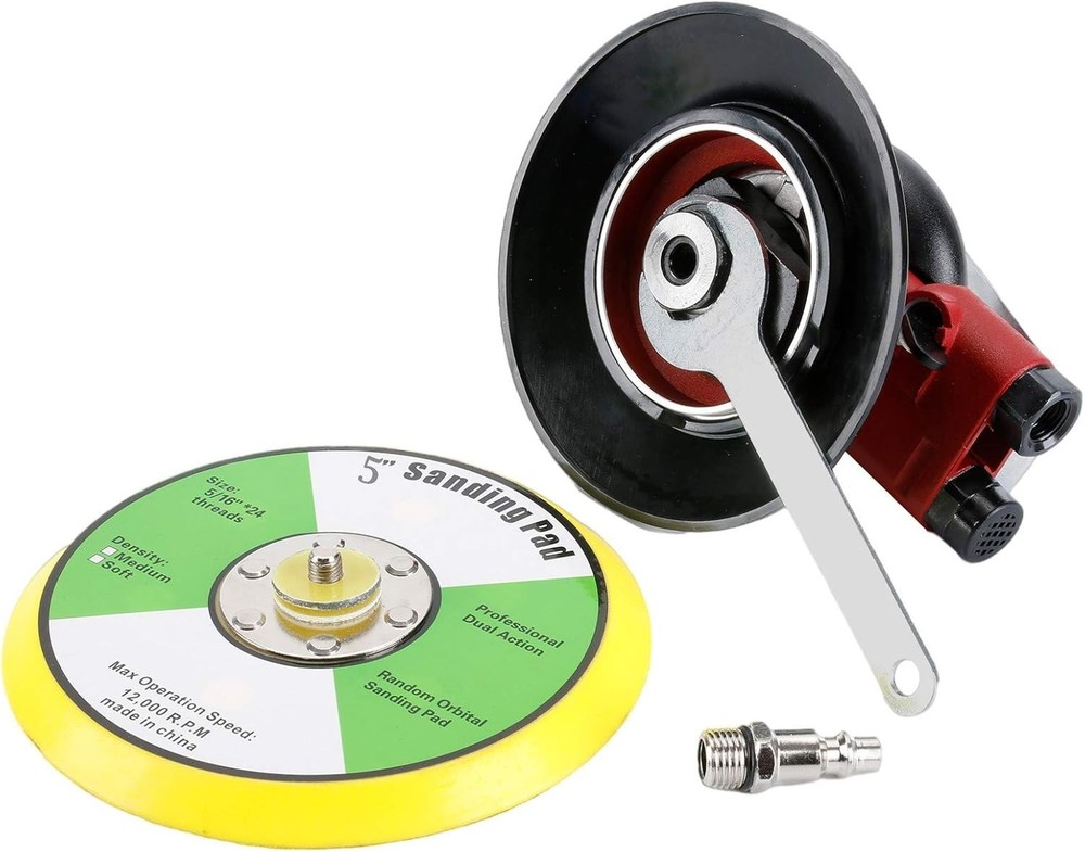 Professional 5-Inch Air-Powered Orbital Palm Sander – Durable & Efficient Use