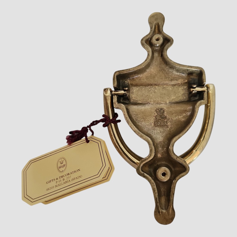 G&D Solid Brass Doorknocker Spain Engraved Name NORMAN In Box Gift