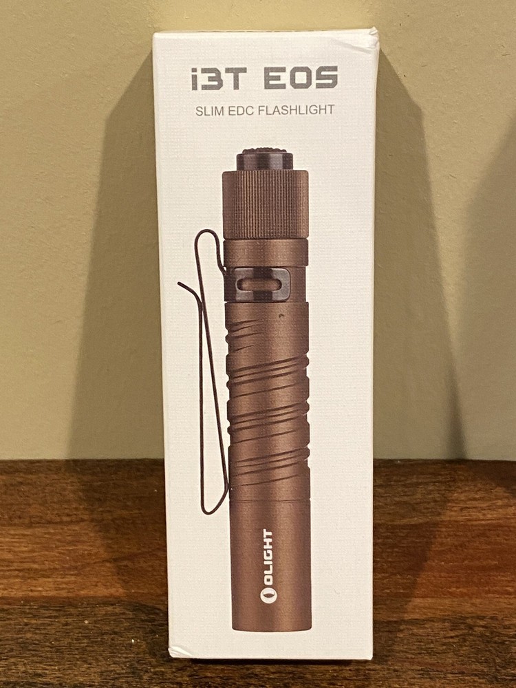 Olight i3T EOS Desert Tan Limited Edition Flashlight AAA LED