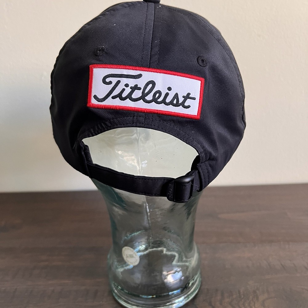 Titleist Pro V1 Golf Hat Black Embroidered Stretch Adjustable Cap