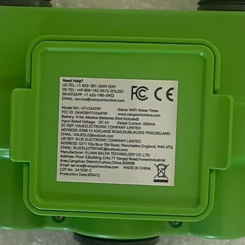 2-Zone WiFi Sprinkler Water Timer