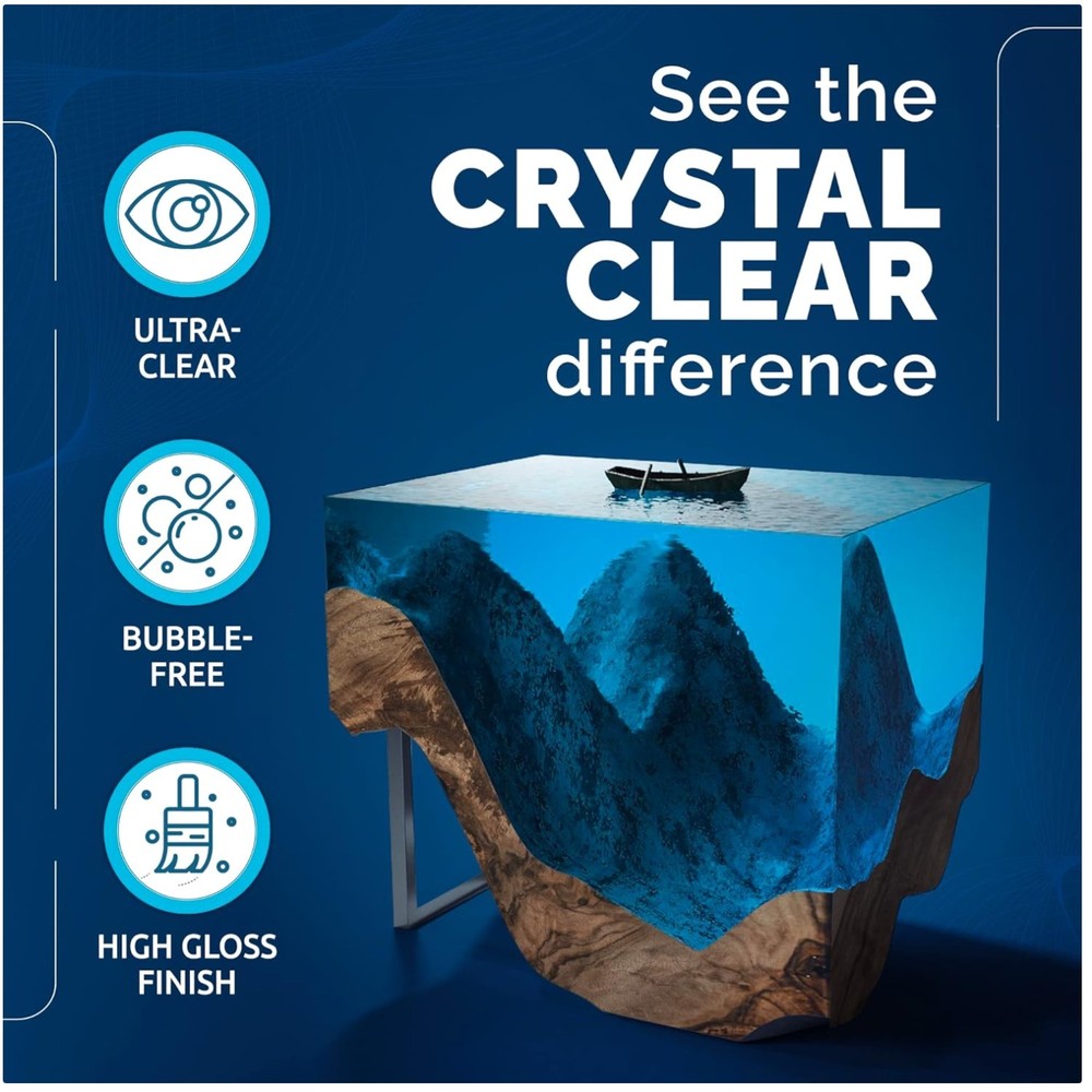 Deep Pour Epoxy Resin for River Tables - Clear & Easy to Use