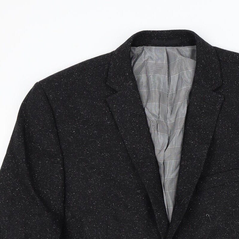 NEXT Mens Black Wool Blend Suit Jacket Size M