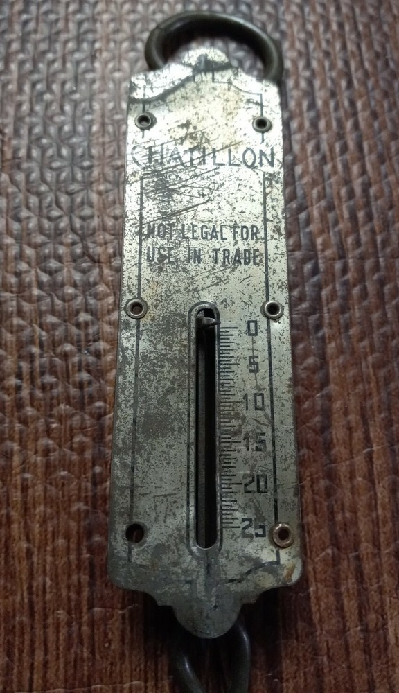 Excelsior Improved Spring Balance Scale John Chatillon & Sons Old Hangin Vtg